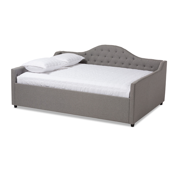 baxton studio Baxton Studio Eliza Modern and Contemporary Grey Fabric Upholstered Full Size Daybed