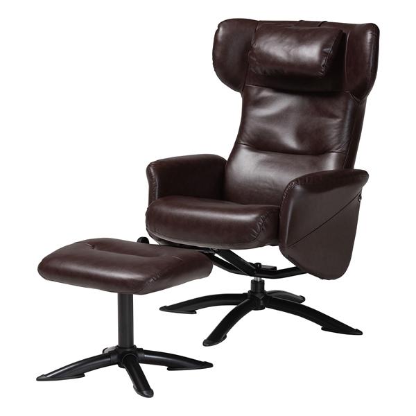 baxton studio Baxton Studio Elwood Modern Brown Faux Leather 2-Piece Lounge Chair and Footrest Set baxton studio Baxton Studio Elwood Modern Brown Faux Leather 2-Piece Lounge Chair and Footrest Set