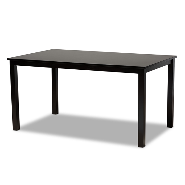 baxton studio Baxton Studio Eveline Modern and Contemporary Espresso Brown Finished Rectangular Wood Dining Table