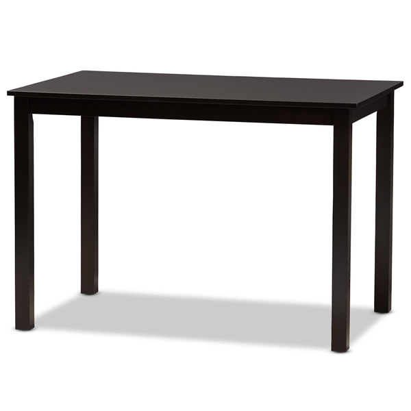 baxton studio Baxton Studio Eveline Modern Espresso Brown Finished Wood 43-Inch Dining Table