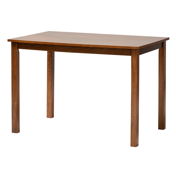baxton studio Baxton Studio Eveline Modern Walnut Brown Finished Wood 43-Inch Dining Table