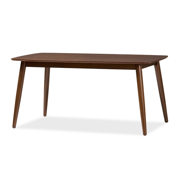 baxton studio Baxton Studio Flora Mid-Century Modern "Oak" Medium Brown Finishing Wood Dining Table
