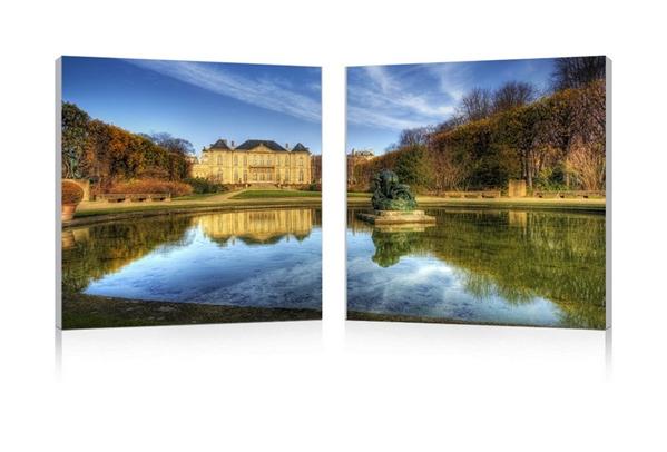 baxton studio Baxton Studio French Chateaux Mounted Photography Print Diptych