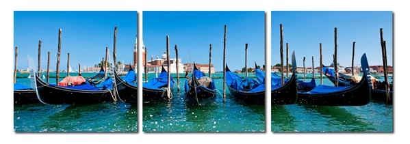 baxton studio Baxton Studio Gondola Fleet Mounted Photography Print Triptych