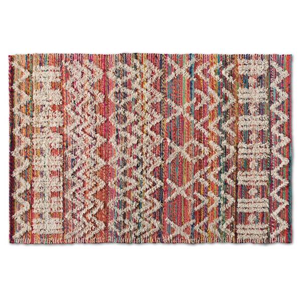 baxton studio Baxton Studio Graydon Modern and Contemporary Multi-Colored Handwoven Fabric Blend Area Rug