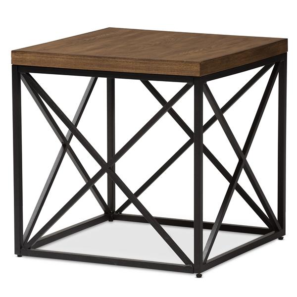 baxton studio Baxton Studio Holden Vintage Industrial Antique Bronze End Table