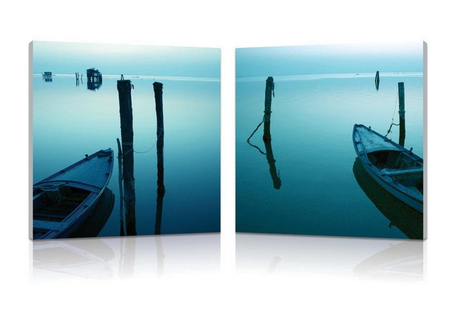 baxton studio Baxton Studio Idle Shore Mounted Photography Print Diptych
