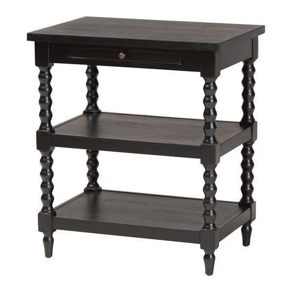 baxton studio Baxton Studio Imogene Retro-Modern Black Wood End Table