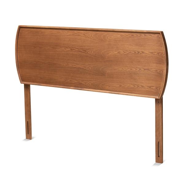 baxton studio Baxton Studio Laurien Mid-Century Modern Ash Walnut Finished Wood King Size Headboard