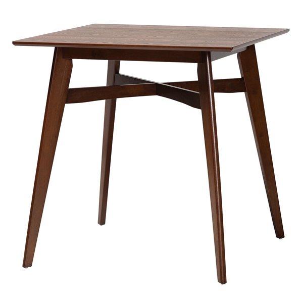 baxton studio Baxton Studio Leena Mid-Century Modern Walnut Brown Finished Wood Counter Height Pub Table