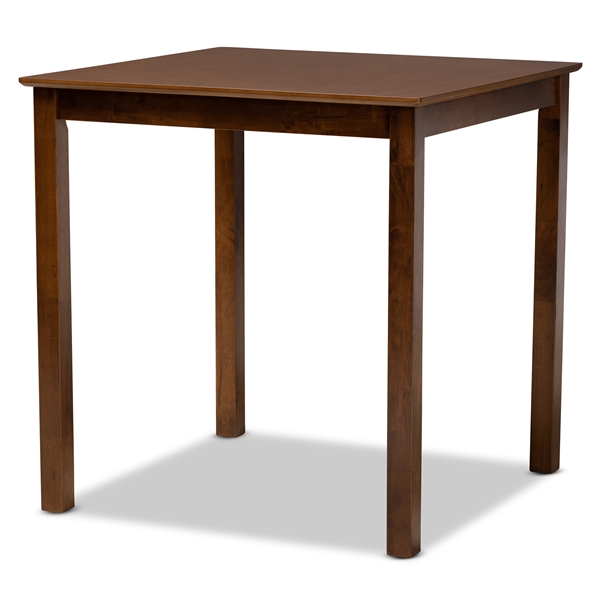 baxton studio Baxton Studio Lenoir Modern and Contemporary Walnut Brown Finished Wood Counter Height Pub Table