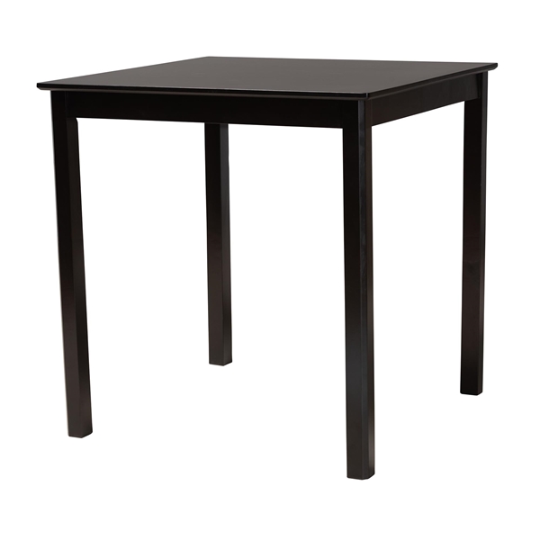 baxton studio Baxton Studio Lenoir Modern Espresso Brown Finished Wood Counter Height Pub Table