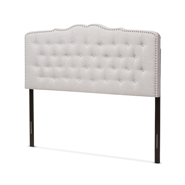 baxton studio Baxton Studio Lucy Modern and Contemporary Greyish Beige Fabric King Size Headboard