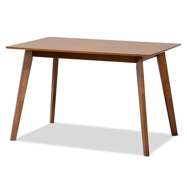 baxton studio Baxton Studio Maila Mid-Century Modern Transitional Walnut Brown Finished Wood Dining Table