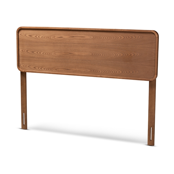 baxton studio Baxton Studio Mailene Mid-Century Modern Walnut Brown Finished Wood Full Size Headboard