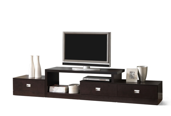 baxton studio Baxton Studio Marconi Brown Asymmetrical Modern TV Stand