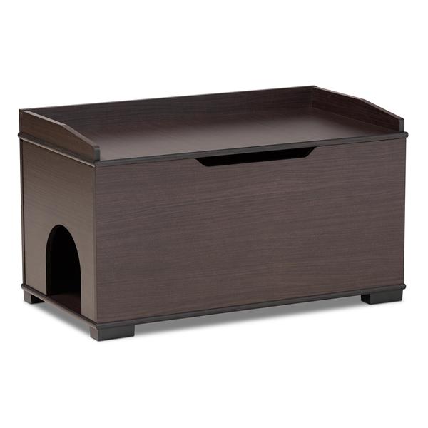 baxton studio Baxton Studio Mariam Modern and Contemporary Dark Brown Finished Wood Cat Litter Box Cover House baxton studio Baxton Studio Mariam Modern and Contemporary Dark Brown Finished Wood Cat Litter Box Cover House