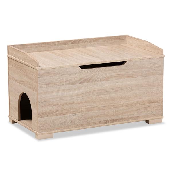 baxton studio Baxton Studio Mariam Modern and Contemporary Oak Finished Wood Cat Litter Box Cover House baxton studio Baxton Studio Mariam Modern and Contemporary Oak Finished Wood Cat Litter Box Cover House