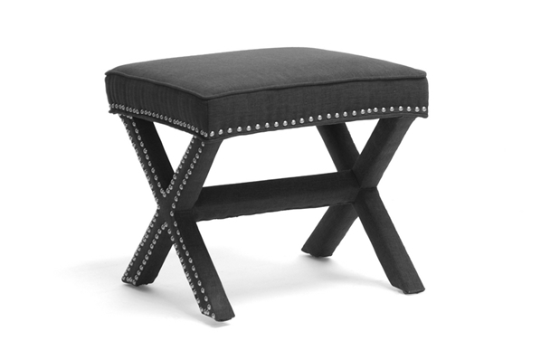 baxton studio Baxton Studio Marnie Gray Linen Modern Bench