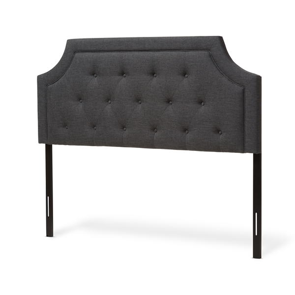 baxton studio Baxton Studio Mars Modern and Contemporary Dark Grey Fabric King Size Headboard