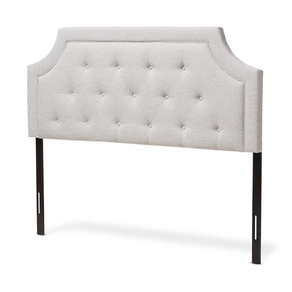 baxton studio Baxton Studio Mars Modern and Contemporary Greyish Beige Fabric Full Size Headboard