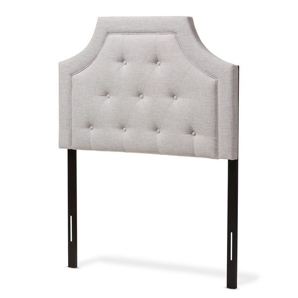 baxton studio Baxton Studio Mars Modern and Contemporary Greyish Beige Fabric Twin Size Headboard