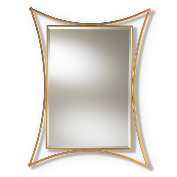 baxton studio Baxton Studio Melia Modern and Contemporary Antique Gold Finished Rectangular Accent Wall Mirror