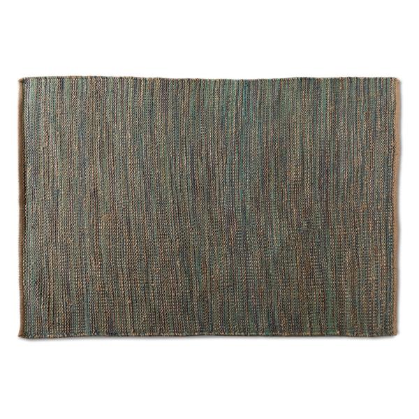 baxton studio Baxton Studio Michigan Modern and Contemporary Blue Handwoven Hemp Blend Area Rug