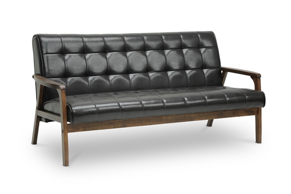 baxton studio Baxton Studio Mid-Century Masterpieces Sofa-Brown