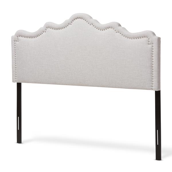 baxton studio Baxton Studio Nadeen Modern and Contemporary Greyish Beige Fabric Full Size Headboard