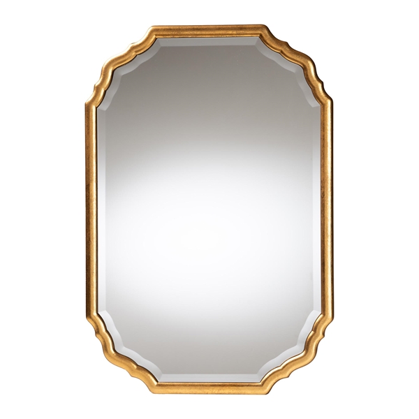 baxton studio Baxton Studio Pacino Antique Goldleaf Accent Wall Mirror