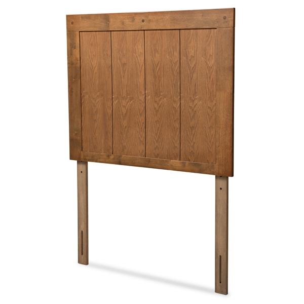 baxton studio Baxton Studio Patwin Modern and Contemporary Transitional Ash Walnut Finished Wood Twin Size Headboard