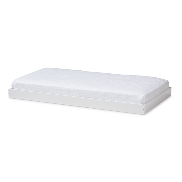 baxton studio Baxton Studio Payton Modern and Contemporary White-Finished Twin Trundle
