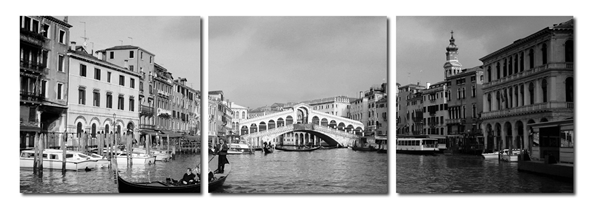 baxton studio Baxton Studio Rialto Bridge Mounted Photography Print Triptych