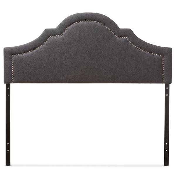 baxton studio Baxton Studio Rita Modern and Contemporary Dark Grey Fabric Upholstered Full Size Headboard