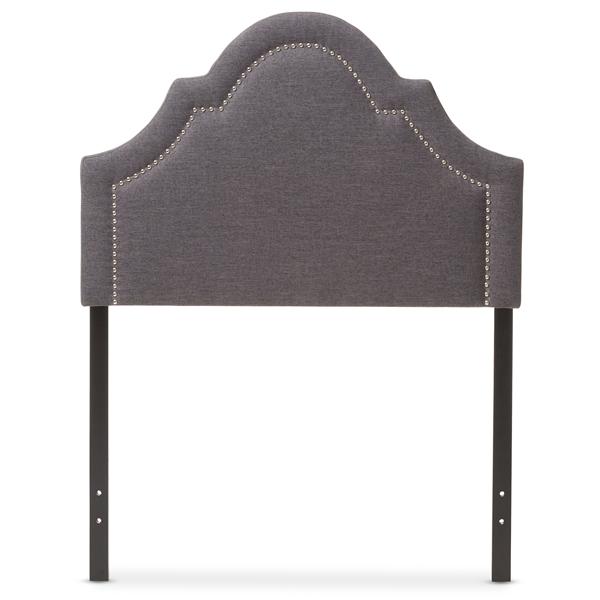 baxton studio Baxton Studio Rita Modern and Contemporary Dark Grey Fabric Upholstered Twin Size Headboard