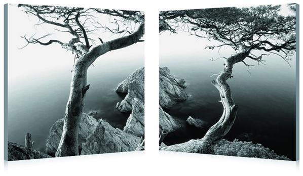 baxton studio Baxton Studio Rocky Shore Mounted Photography Print Diptych