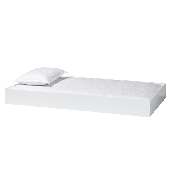 baxton studio Baxton Studio Roni Modern White Wood Twin Trundle