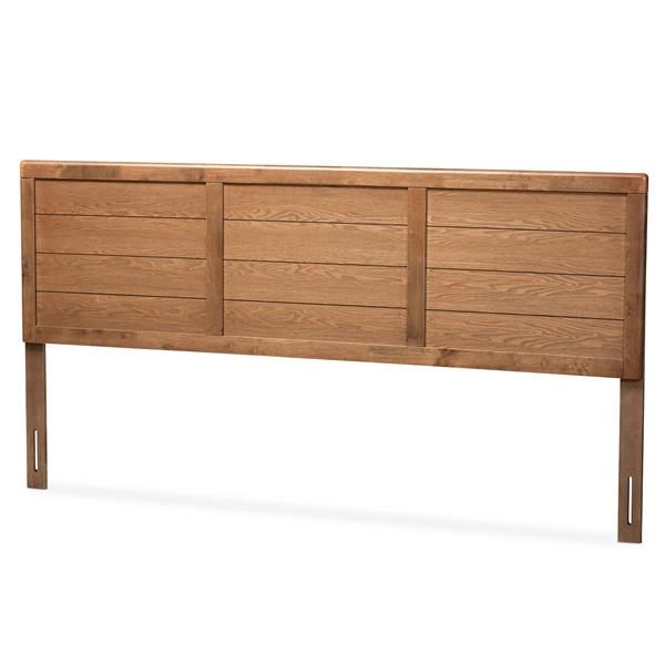 baxton studio Baxton Studio Seren Mid-Century Modern Walnut Brown Finished Wood King Size Headboard
