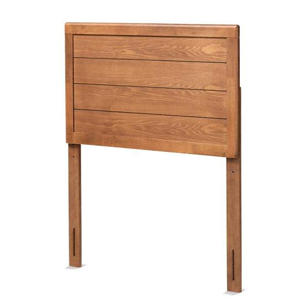 baxton studio Baxton Studio Seren Mid-Century Modern Walnut Brown Finished Wood Twin Size Headboard