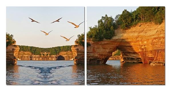 baxton studio Baxton Studio Stone Arches Mounted Photography Print Diptych