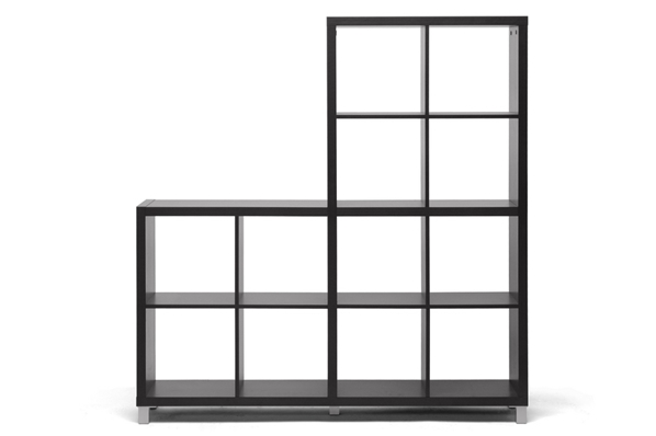 baxton studio Baxton Studio Sunna Dark Brown Modern Cube Shelving Unit