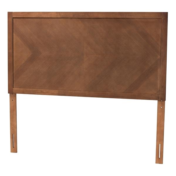 baxton studio Baxton Studio Terrian Classic and Traditional Ash Walnut Finished Wood Queen Size Headboard