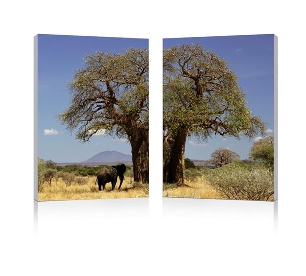 baxton studio Baxton Studio Tree of Life Mounted Photography Print Diptych