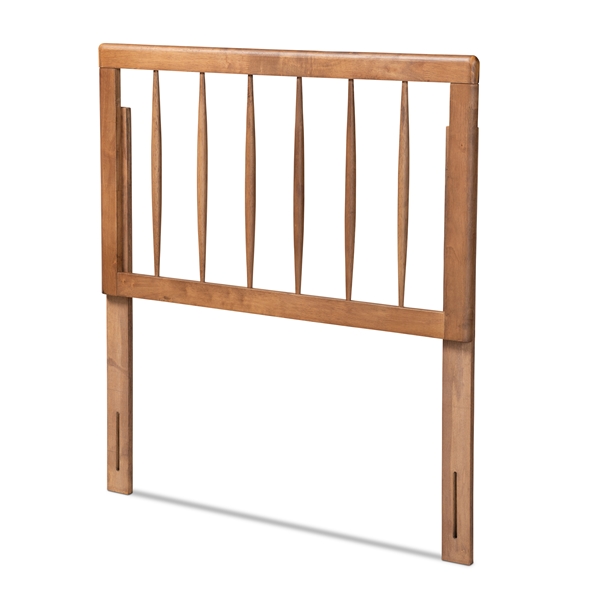 baxton studio Baxton Studio Valin Modern and Contemporary Ash Walnut Finished Wood Twin Size Headboard