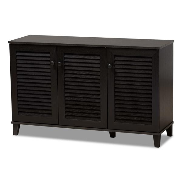 baxton studio Baxton Studio Warren Espresso Shoe-Storage Cabinet