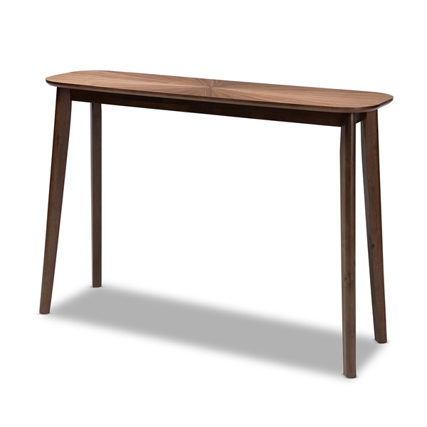 baxton studio Baxton Studio Wendy Mid-Century Modern Walnut Finished Wood Console Table