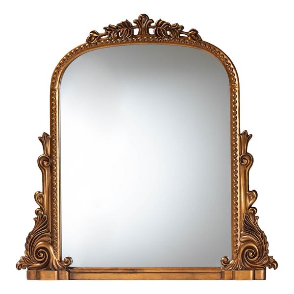 baxton studio Baxton Studio Whitby Baroque Antique Goldleaf Accent Mirror