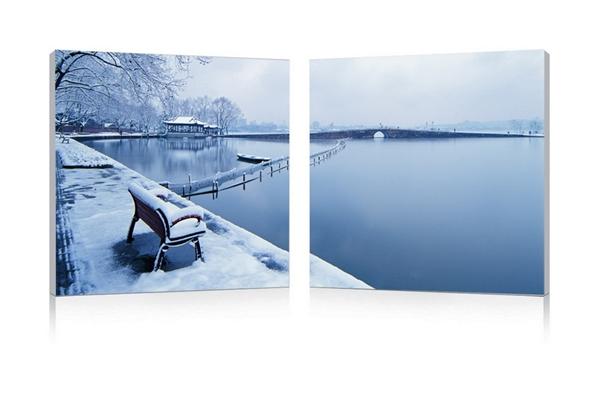 baxton studio Baxton Studio Wintry Wonder Mounted Photography Print Diptych