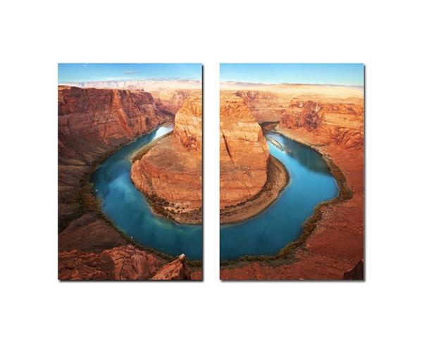 baxton studio Baxton Studio Wraparound Waterway #1 Mounted Photography Print Diptych
